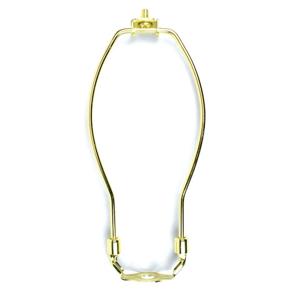 Jandorf Harp, 8", Polished Brass Lamp Harp C60121 Zoro